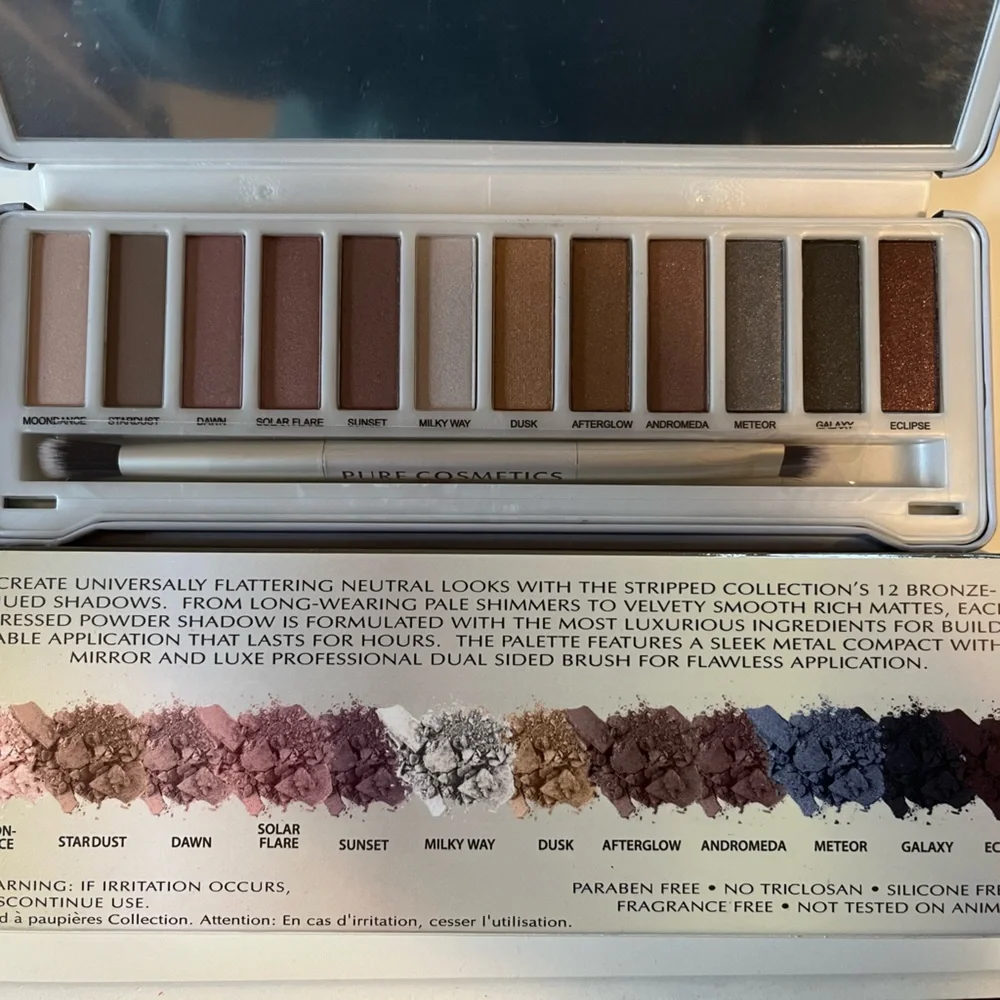 Pure Cosmetics has tin states